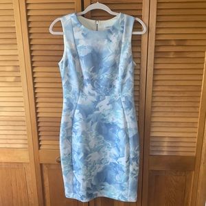 GUC Calvin Klein sleeveless floral dress, size 8